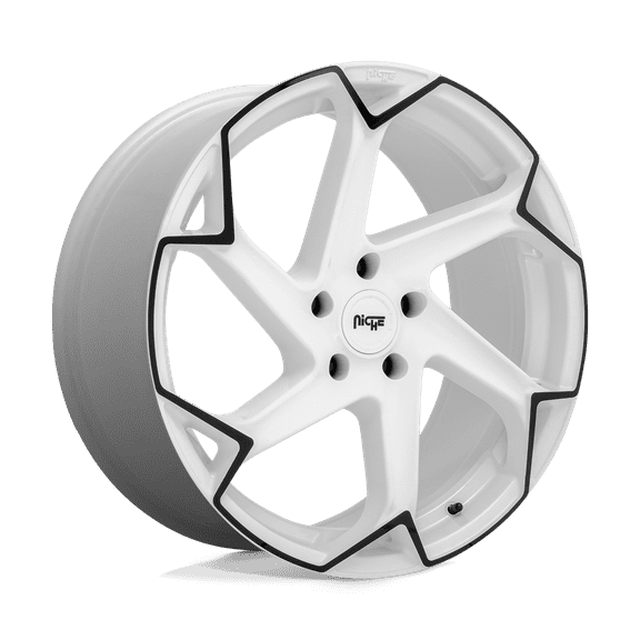 Niche 1PC Cast Aluminum Rim M257 20X10.5 5X4.5 G-WHT-BLK 40MM, M257200565 40