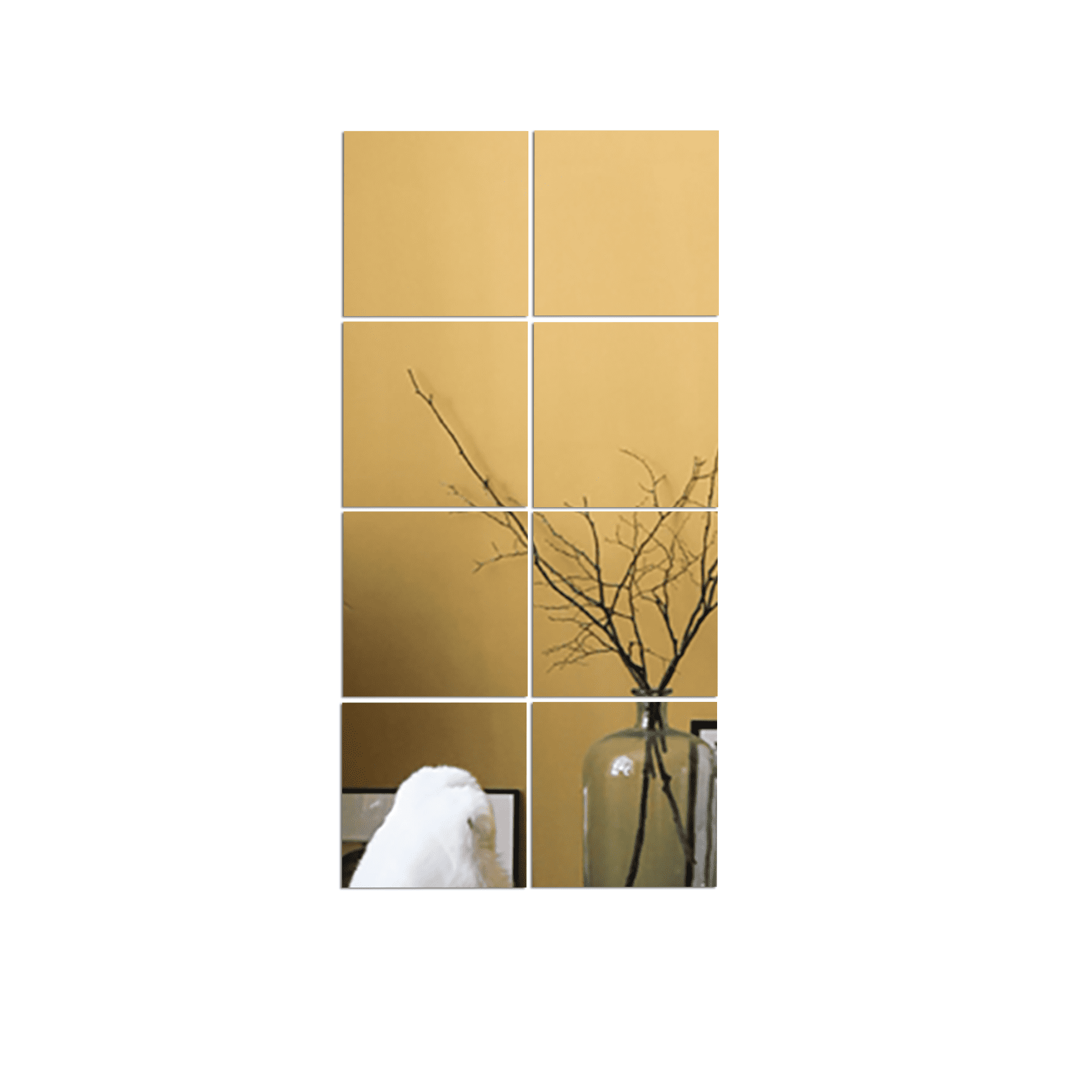 Frameless Mirror Over the Door, Wall Mirror Tiles for Wall, Big