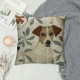 thumbnail image 2 of Orinice Flax Throw Pillow Cover Russel Jack Russell Terrier of Dog Cute Funny Pet  Pillowcase Home Decor Square Cotton Linen Pillow Case Cushion Cover White, 2 of 5