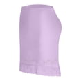 thumbnail image 3 of WAGUTH Womens Half Slip Underskirt Short Mini Skirt with Floral Lace Hem Elastic Waist Loungewear Underdress, 3 of 6