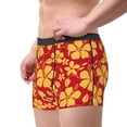 thumbnail image 2 of Uemuo Red Vintage Flowers Pattern Men's Boxer Briefs,Trunk Anti-Chafing,Comfortable, Durable, and Stylish Underwear-Small, 2 of 9