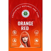Orange Red | 100% Natural Hair Dye Kit | Vibrant Colors with Pure Henna & Herbal Mix | Ammonia-Free & Chemical-Free Hair Coloring