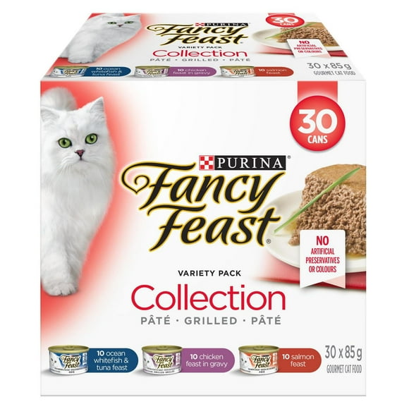 Fancy Feast Collection Variety Pack, Wet Cat Food 30 X 85g, 30 X 85g