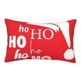 thumbnail image 3 of Salouo Saying Ho Ho Ho Print Print Pillow Case Cover,Wrinkle-Free Bed Pillow Cover Pack of 1 Home Decor Fade-Resistant and Stain-Resistant ,Pillows Not Included -20"x30", 3 of 8