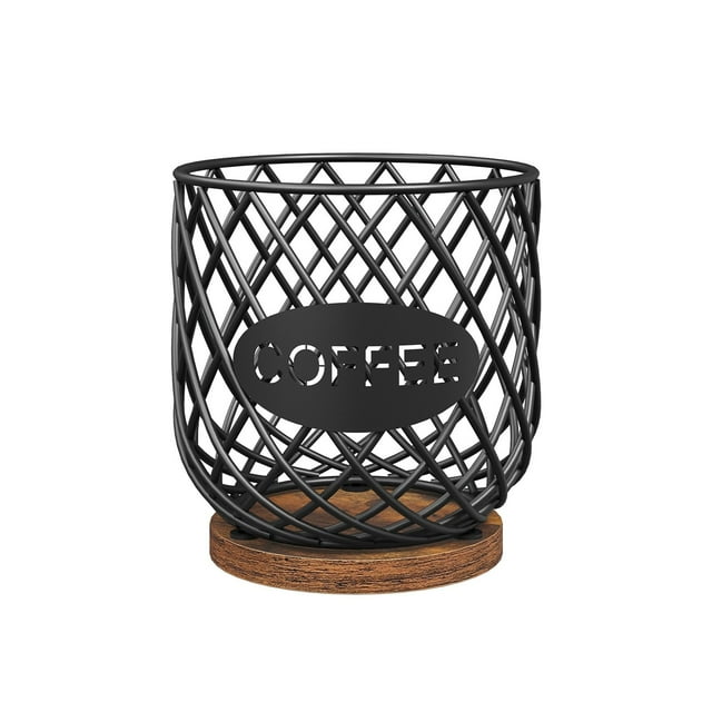 Compact Coffee Organizer Rack Adjustable Tiered Stand For Compatible Pods Efficient Kitchen Countertop Storage Solution With Stable Base