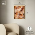 thumbnail image 5 of Dried Peach In Caramel Syrup Watercolor Boho Abstracts Canvas Wall Art by Art Remedy, Gold Floater Frame, 17.5" x 21.5", 5 of 7