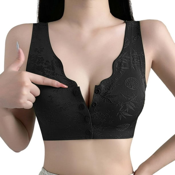 Brasier sin Varillas Mujer Cómoda y Transparente Correa de Hombro, sin Cordones, sin Respaldo, sin Esponja y con Correas de Hombro convertibles. Grande