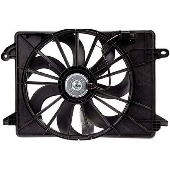Radiator Fan Assembly - Compatible with 2009 - 2023 Chrysler 300 2010 2011 2012 2013 2014 2015 2016 2017 2018 2019 2020 2021 2022