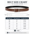 thumbnail image 3 of Maikun Men's Reversible Leather Belt with Rotative Buckle, Classic Casual & Business Dress Belt for Jeans and Suits, 3 of 8