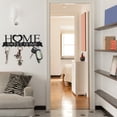 thumbnail image 3 of CNKOO Metal Key Holder Hooks Wall Mounted Key Rack with 10 Hooks Decorative Key Hanger Black Key Organizer, 3 of 8