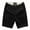 Black, variant on zeranth Men Shorts Solid Color Zipper Knee Length Casual Students Pants for Daily Wear