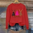 thumbnail image 6 of Busydd Christmas Sweatshirts for Women Fashion Fall Print Womens Tops Casual Comfortable Cotton Crew Neck Long Sleeve Shirts for Women L, 6 of 6