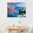 thumbnail image 2 of PRATYUS  Posters Mount Fuji, Japan And Cherry Blossom Trees Art Print Wall Decor Poster Canvas Art Poster And Wall Art Picture Print Modern Family Bedroom Decor  20x16in, 2 of 6