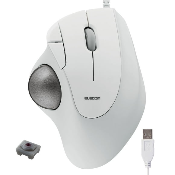 Conexión USB-A cableada Trackball ELECOM IST blanca (M-IT10URWH)