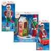 The Elf on the Shelf Claus Couture Set of 3: Frosted Fishing Hut, North Pole Goal & Gear, and Soaring Snowflake