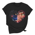 thumbnail image 7 of Bgstyu 250 Anniversary USA Shirt Women American Flag Graphic Independence Day Shirts 4th of July Patriotic Short Sleeve Stripe Tops, 7 of 7