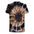 thumbnail image 5 of Mens Tie-dye T Shirt Short Sleeve Crew Neck Fitted Colorful Tees S-5X Plus Size Tops Summer Casual Tshirts (4XL, Black 01), 5 of 5