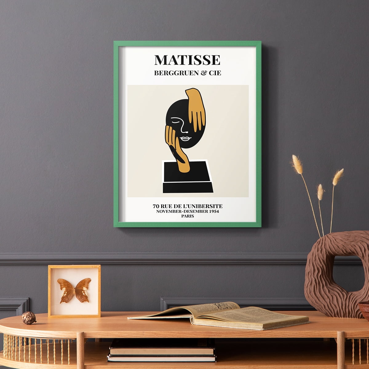Matisse CXXXIX Framed Print in Green Solid Wood 8 x 10 Framed Print