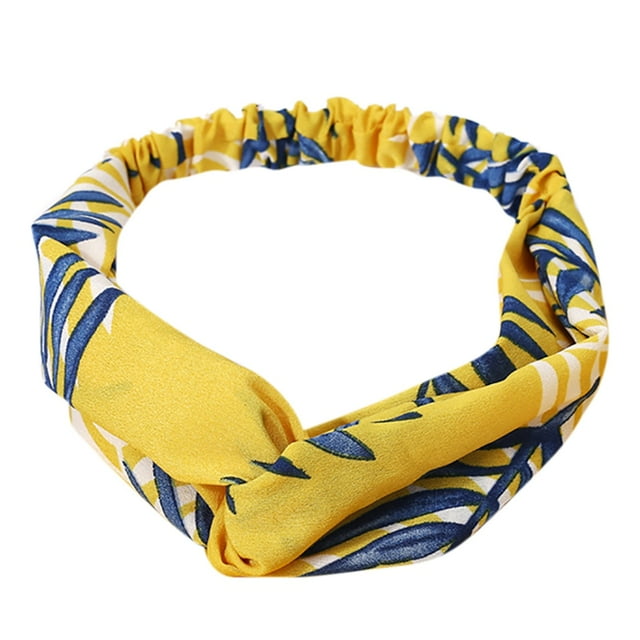 Turban pour Femmes Bande pour Cheveux Respirante Absorbante Bandeau Floral pour Cheveux Bandeau de Course