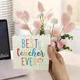 thumbnail image 4 of Teacher Gifts Best Teacher Ever Novelty Decorative Sign/Plaque Teacher Appreciation Gifts for Women Teacher Desk Decor Christmas Graduation Inspirational Thank you Present for Teachers, 4 of 6
