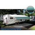 thumbnail image 5 of SunWave- RV Awning Fabric Replacement | RV Electric Awning Fabric Replacement | Premium Vinyl RV Canopy | Awning Replacement (18', Teal Strip), 5 of 7