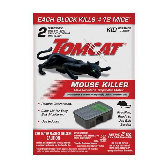 TOMCAT Disposable Bait Station Mouse Killer (2-Pack) 0371510