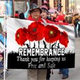 thumbnail image 2 of Bayyon Remembrance Day Grommet Flag Thank You Veteran Poppy Flower Flag Banner with Grommets 3x5Feet Man cave Decor, 2 of 6