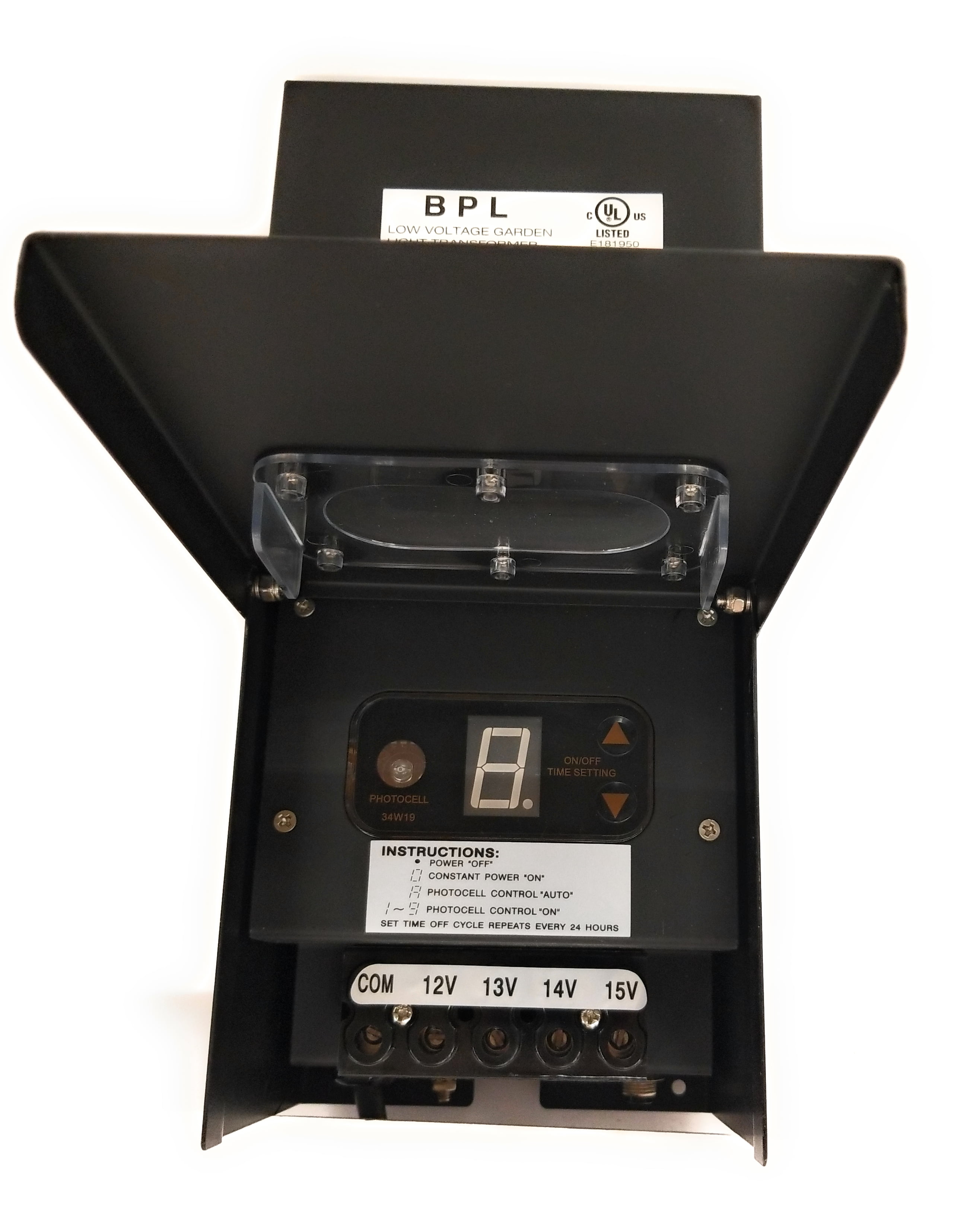 Best Pro Lighting 300-Watt Low Voltage Outdoor Transformer Multi Tap Black Metal Case