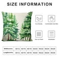 thumbnail image 5 of GOSMITH Watercolor Green Christmas Tree Pillow Covers Winter Nature Forest Throw Pillows Cover Outdoor Spring Summer Rustic Farmhouse Decorative Pillow Case for Couch Bed Sofa Decor, 5 of 5