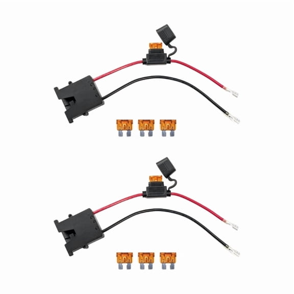 2Pcs 12V Power Adapter Wiring Harness With Fuse Wire Harness Connector Battery Harness for Electric Toys and Monitors