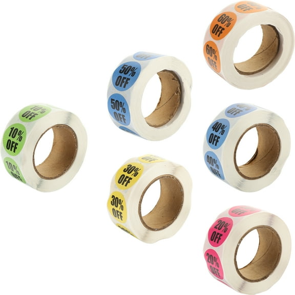 TABLZONE Assorted Color Retail Store Stickers for Display and Labeling, and Easy to Use