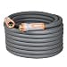 YAMATIC 5/8" x 75 ft Heavy Duty Garden Hose, Swivel Handle, Flexible, 600 PSI, Gray