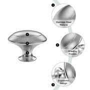 Rzvnmko 25pcs Kitchen Cabinet Knobs Pulls,Brushed Nickel Cabinet Knobs,Drawer Dresser Handles Cupboard Door Heavy Knobs,Kitchen Cabinet Hardware with Screws for Bathroom Drawer,Silver