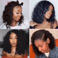 thumbnail image 2 of Peluca de mujer de pelo corto y rizado de Europa y Estados Unidos, África, maíz, seda de alta temperatura, fibra química, cabeza pequeña y rizada, 2 of 5