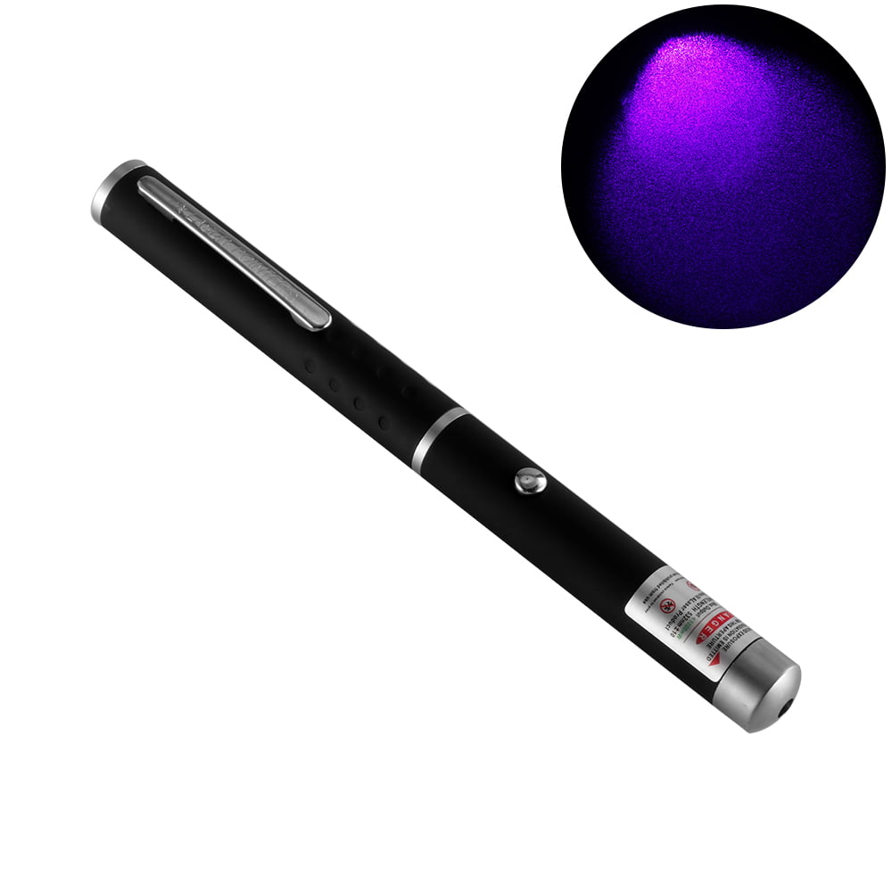 900Miles 405nm Purple Laser Pointer Pen USB Visible Beam Light Built-in Battery 
