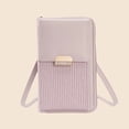 thumbnail image 5 of JVBTVB Women's Small Crossbody Phone Bag Trendy Textured Faux Leather Shoulder Purse with Magnetic Snap Closure Adjustable Strap 7.09in, 5 of 9