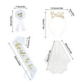thumbnail image 3 of Gmogad Bachelorette Party 4-Piece Set - Bridal Headband Veil Sash & Badge, Last Fling Celebration Accessories for Bride, Girls Night Out Bachelorette Gift, 3 of 5