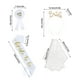 thumbnail image 3 of Conjunto de diadema, velo y distintivo para novia, 4 piezas, marco metálico plateado, correas ajustables, diseño plegable, ideal para bodas, decoración de fiestas, eventos, ligero y duradero., 3 of 9