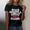 Black, variant on Womens Summer Tops Womens Summer Tops Make America Great Flag Letter Printed Women Casual Loose Round Neck Short Sleeve T Shirt XL
