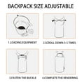 thumbnail image 2 of Kimmama Navy Laundry Backpack, 70L Waterproof Laundry Bag with Strap for Laundryroom, Travel and Camping, 2 of 7