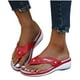 thumbnail image 4 of Sandalias informales a la moda para mujer, chanclas para exteriores, zapatillas de cuña para la playa Wmkox8yii ytu8621, 4 of 9