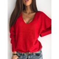 thumbnail image 1 of Women's Lightweight V-neck Sweater, 1 of 2