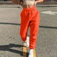 thumbnail image 2 of IYYVV Womens Joggers Pants Lightweight Running Sweatpants with Pockets Athletic Tapered Casual Pants for Workout Lounge Orange XL, 2 of 7