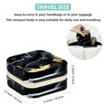 thumbnail image 5 of Bat Travel Portable Earring Organizer Decorative Box Necklace Holder: Square Jewelry Storage for Rings, Earrings, Necklaces, Bracelets, and More - Suitable for Girls and Women, 5 of 6