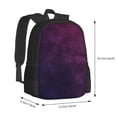 thumbnail image 2 of Balery Black Dark Blue Purple Backpack for Men and Women - Durable 600D Oxford Cloth -Large Capacity, Water-Resistant School, Travel, and Hiking Bag, 2 of 7