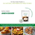 Z Natural Foods Sour Cream Powder, Rich Cream Powder with Long Shelf Life, Perfect for Baked Items, Dips, and Dishes, Non-GMO, Gluten-Free, Kosher