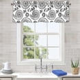 thumbnail image 4 of Vintage Pattern Curtain Valance for Windows Rod Pocket Drape Valence Window Treatments 2 Panels Short Curtains for Kitchen Windows Bathroom Bedroom,54 x 18 Inch, 4 of 5