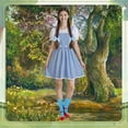 thumbnail image 4 of MARTINE MALL Halloween Costumes for Women Dorothy Adults Dress Socks Hair Bows Costumes Outfits, 4 of 7