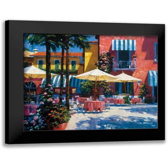 Behrens, Howard 14x12 Black Modern Framed Museum Art Print Titled - Inn at Lake Garda
