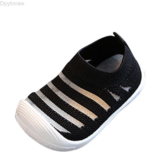 Dpytoraw Summer And Autumn Cute Girls Flying Woven Mesh Breathable Flat Solid Color Slip On Comfortable Girls Sneakers Size 5